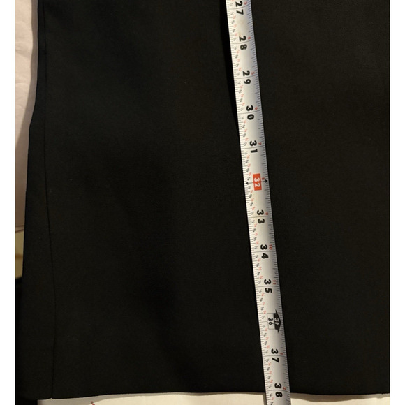 JENNI KAYNE Black Tuxedo Style Sleeveless Trench Vest Small Longline Minimalist - Picture 14 of 15